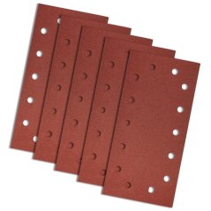Brusilni papir z velcro 115 x 230 mm, K180, 5 kosov, z luknjicami 55H725