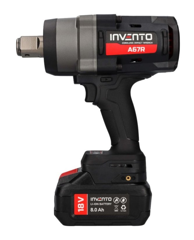 Akumulatorski udarni ključ 18 V 2400 Nm + 2x4,0 Ah baterije A67R 1"