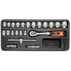 Ključevi nasadni 3/8", set od 22 kom. 84-239