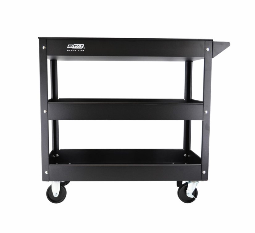 Werkstattwagen mit 3 Etagen 130kg Schwarz