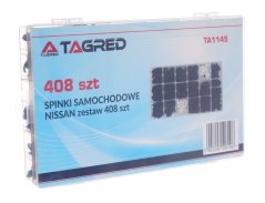 Clipuri, elemente de fixare, știfturi pentru mașini, elemente de fixare, piese de schimb, marca NISSAN, 408 bucăți, TA1145