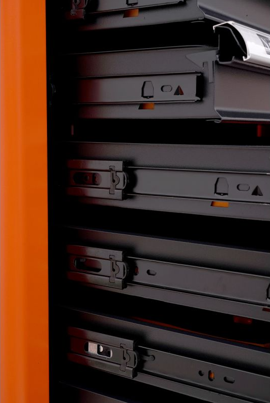 Cărucior pentru scule de atelier 258pcs - 7 sertare KD1067