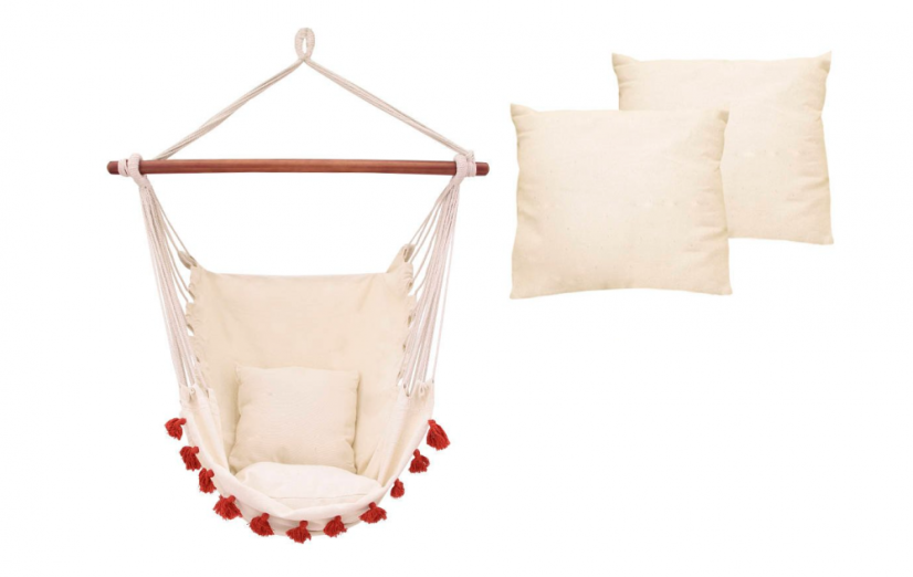 Függőfotel Beige Nappa