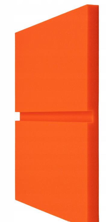 Akustický panel Obdélníky 50x50cm, tloušťka 3cm, oranžový