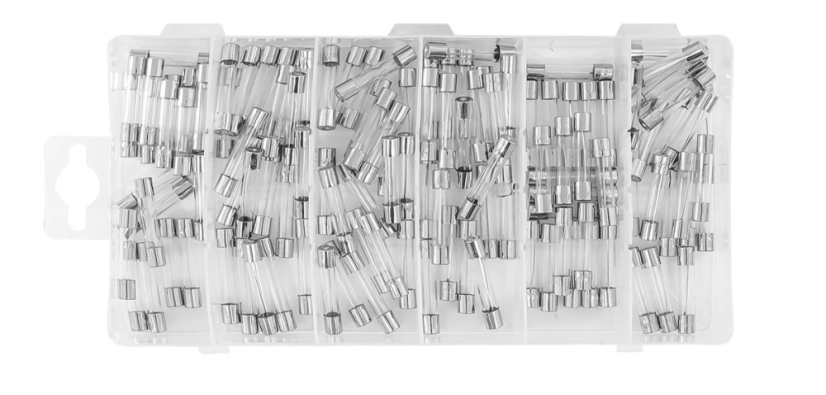 Üveg biztosítékkészlet 5A-30A, 120db V06739