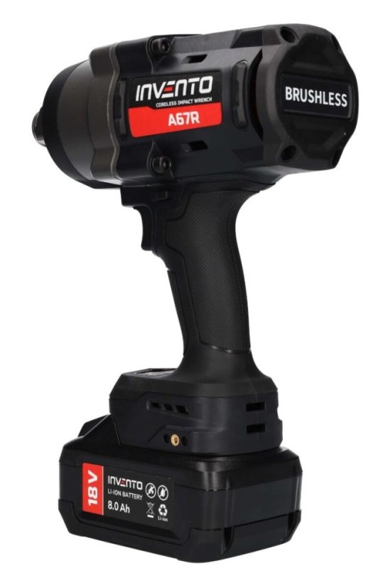 Akumulatorski udarni ključ 18 V 2400 Nm + 2x4,0 Ah baterije A67R 1"