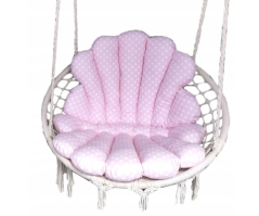 Stuhlkissen Pink Dots Shell