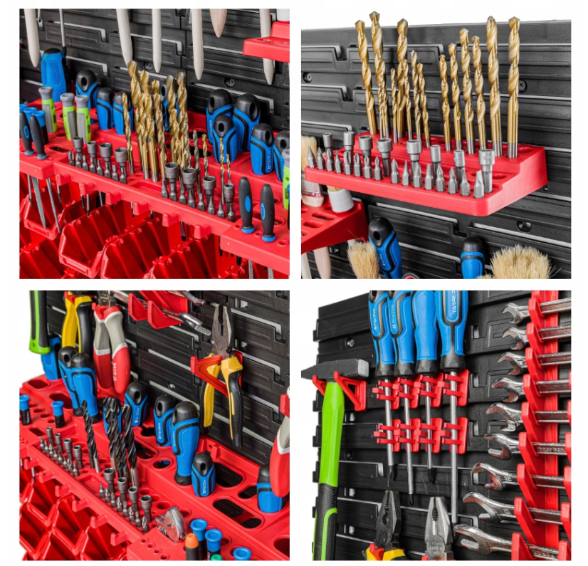 Szerszámfal 78x78cm 20 doboz és tartók