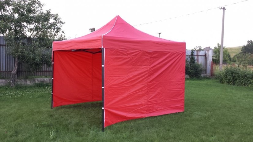 Összecsukható sátor 2,5 x 2,5 piros SQ