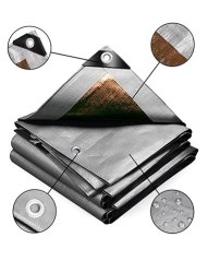 Cerada srebrno - smeđa 3x3 m 210 g/m2