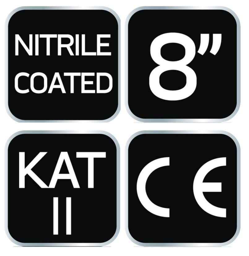Arbeitshandschuhe, Baumwolle, vollnitrilbeschichtet, 4121X, Größe 8 97-630-8