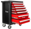Delovni voziček / škatla za orodje PROFI REDATS - 7 predalov Rdeča / Črna