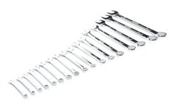 Ring-Maulschlüssel-Satz, 17-teilig, 6–32 mm, geschmiedet, CrV, Blisterverpackung TA1201