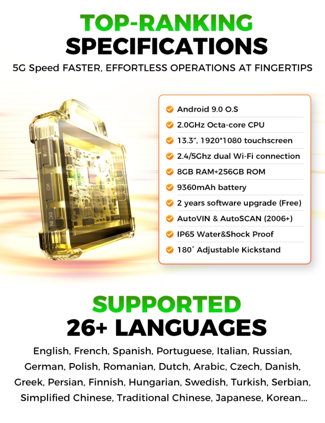 Autodiagnostika LAUNCH X431 PAD VII Elite 2026 CZ