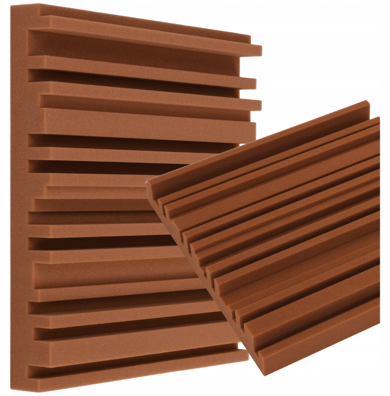 Akustický panel Equalizer 50x50cm, tloušťka 7cm, hnědý