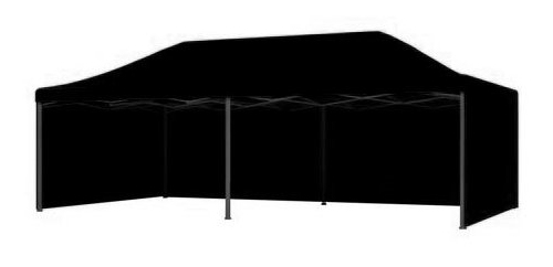 Cort pavilion 3x6 negru SQ