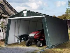 Garáž na auto 3,3x6,2m Tmavozelená