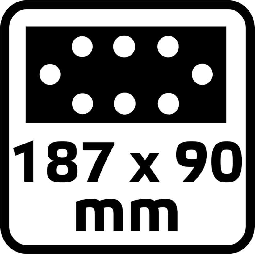 Orbitális csiszoló 150 W, 90 x 187 mm szár 51G326