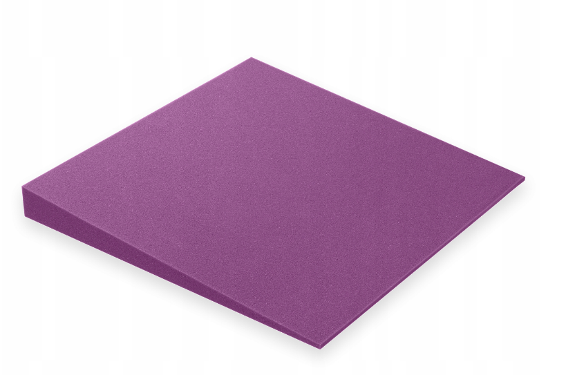 Akustična ploča 3D s kosim rubovima, 50x50 cm, debljina 5 cm, ljubičasta