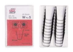 W Fix 5 Klingen, 10-14 mm, für Reifenschneidemaschine Rubber Cut, 20 Stück.