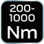 Cheie dinamometrică 3/4", 200 - 1000 NM 08-839