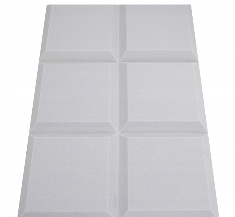 Akustična trapezna ploča 50x50 cm, debljina 5 cm, svijetlosiva