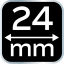 Dláto 24 mm, CRV, dřevěná rukojeť 37-824