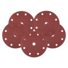 Discuri abrazive 150 mm, P60, 5 buc, cu 9 găuri pentru 04-721 08-991