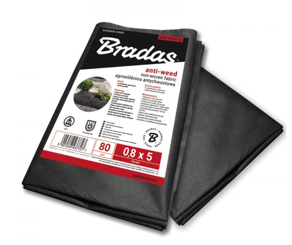 Agrofaser 1,6x5m 80g/m2 mit UV-Filter schwarz