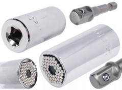 Univerzális dugókulcskulcs 7-19 mm + adapter 12/72 11105