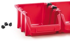 Plastični zaboji 180x98x118mm Red 10kos