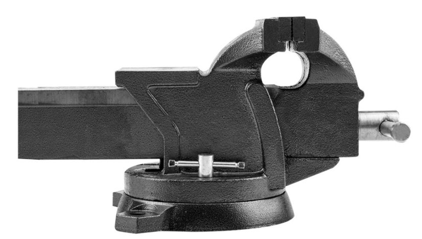 Fester Schraubstock aus Gusseisen mit drehbarem Fuß, 150 mm 07A215
