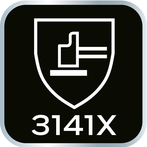 Arbeitshandschuhe, latexbeschichtetes Polyester (2 Schichten), 3141X, Größe 8 97-643-8