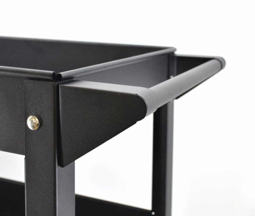 Werkstattwagen mit 3 Etagen 130kg Schwarz