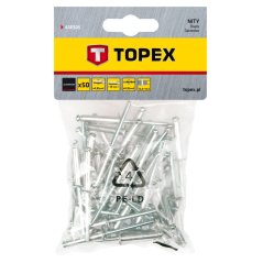 Aluminijasta zakovica za trganje 4,8 mm x 18 mm, 50 kosov 43E505
