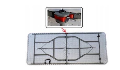 Gostinska miza zložljiva 180cm črna