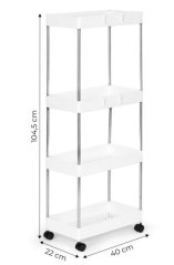 Regal na kotačima 4 police