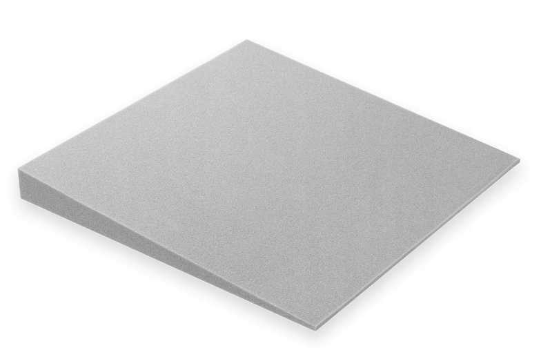 Akustična ploča 3D s kosim rubovima, 50x50 cm, debljina 5 cm, svijetlosiva