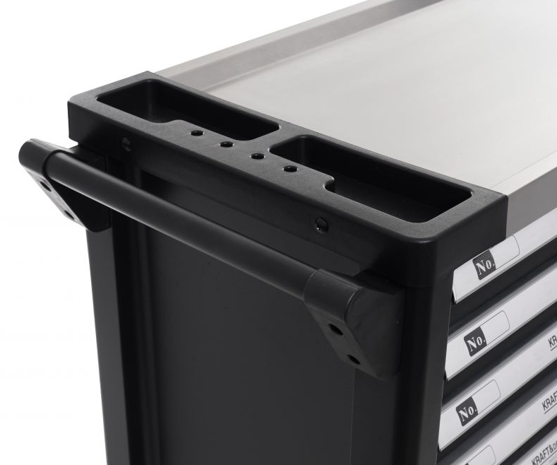 Cărucior pentru scule de atelier 309 buc - 7 sertare + dulap KD1069