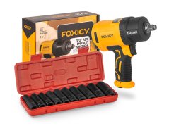 Cheie cu impact profesională 1/2" 1560NM XW-160P + set de capete cu impact 1/2" 78mm 10 bucăți 10-24mm