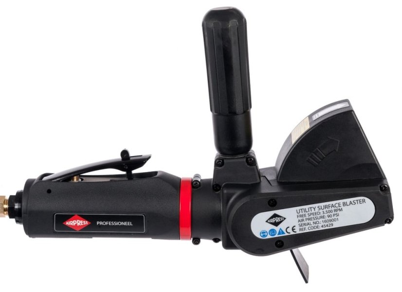 Többfunkciós pneumatikus köszörű 3500 rpm 1/4" 110 l/min + tartozékkészlet 45429