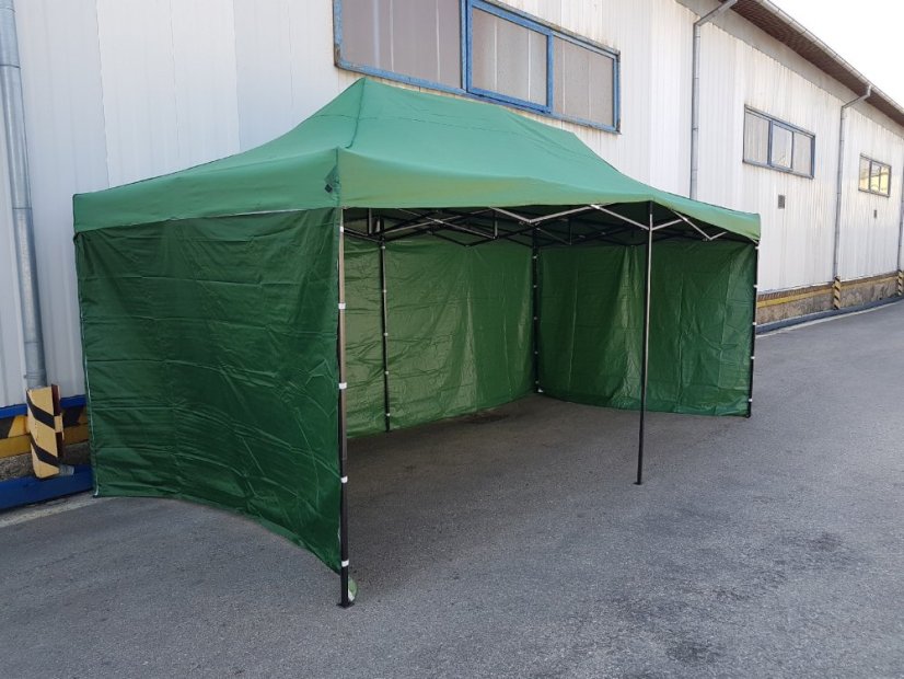 Cort pavilion pliabil  3x6 verde SQ