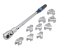 Cheie dinamometrică 1/2" 40-220 Nm cu adaptori tip furcă S-12IC220