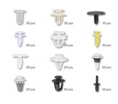 Set clips tapiterie 345buc Peugeot A-TC002