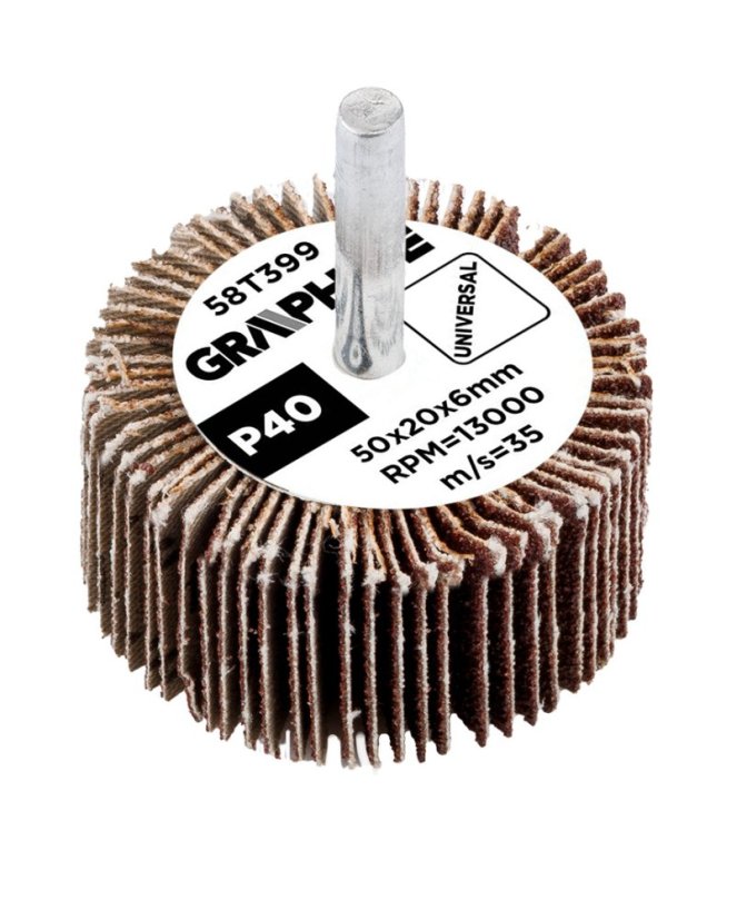 Preklopni disk 50 x 20 x 6 mm, P40 58T399