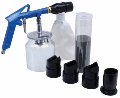 Peskalna pištola z posodo in materialom za peskanje 500g S-SG6PS