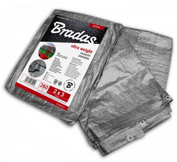 Abdeckplane, silber, 8 x 12 m, 260 g/m²