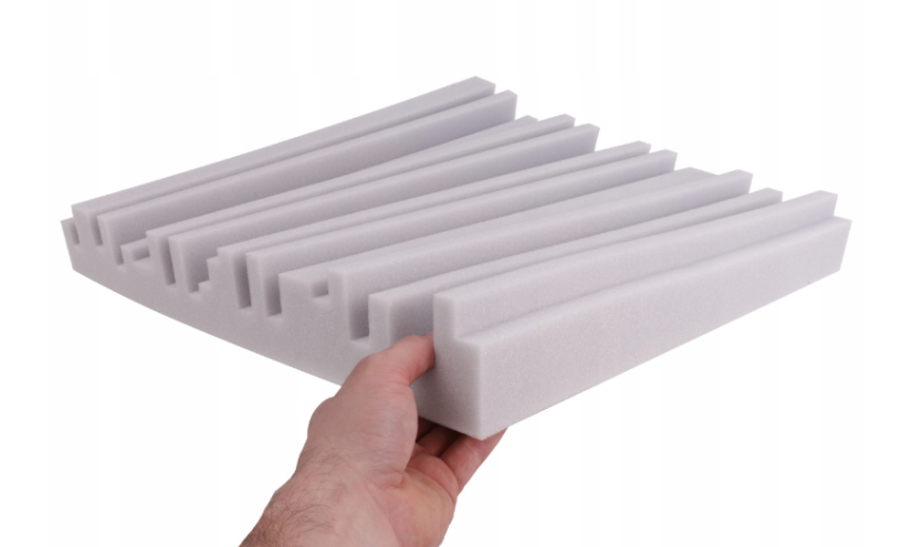 Akustický panel Equalizer 50x50cm, tloušťka 7cm, světle šedý