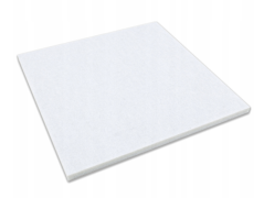 Panou acustic din poliester 50x50cm, grosime 2cm, alb