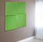 Akustický panel 3D zkosený 50x50cm, tloušťka 5cm, světle zelený